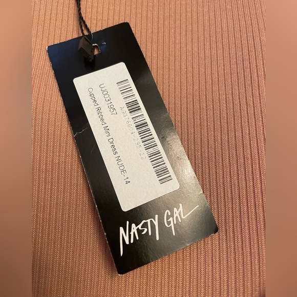 NWT Nasty Gal Sleeveless Mini Dress in Blush/Tan Size 10 flirty, feminine - Picture 3 of 6